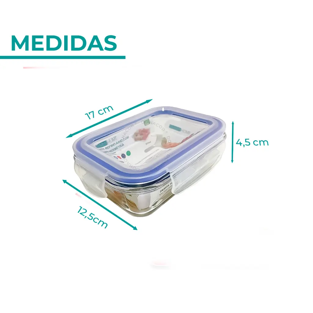 Medidas do pote